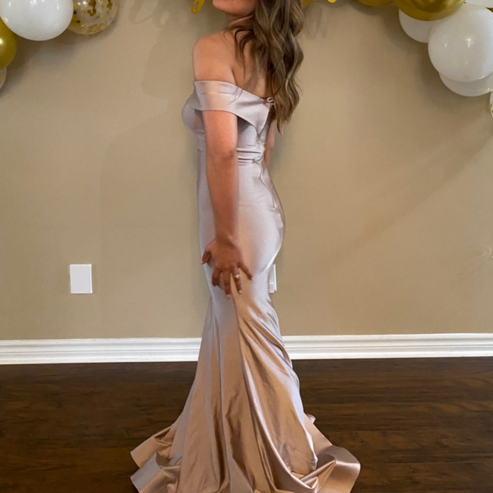 Rose gold formal gown